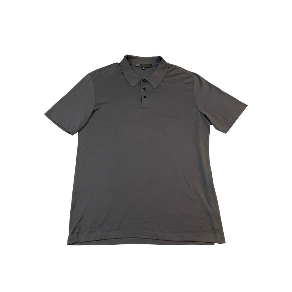 Robert Barakett Montreal Mens XL Gray Pima Cotton Short Sleeve Polo Shirt 42040